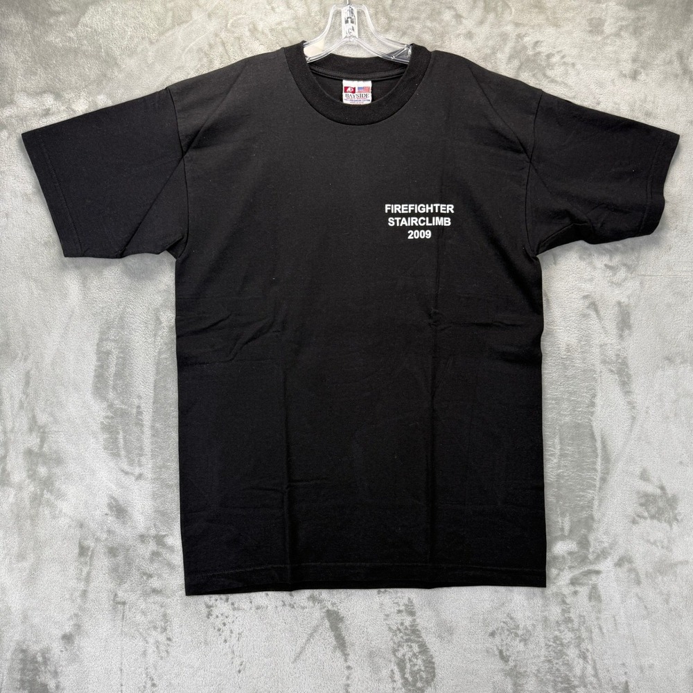 Bayside Shoreline Fire Local 1760 Firefighter Stairclimb 2009 T-Shirt L Black